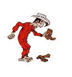 Gif animé Lucky Luke bottes